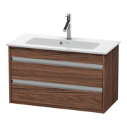 Duravit Meuble sous-lavabo Ketho Compact 80x38,5 cm, noyer foncé, 2 tiroirs, suspendu-1