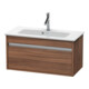 Duravit Meuble sous-lavabo Ketho Compact 80x38,5 cm, noyer naturel, 1 tiroir, suspendu-1
