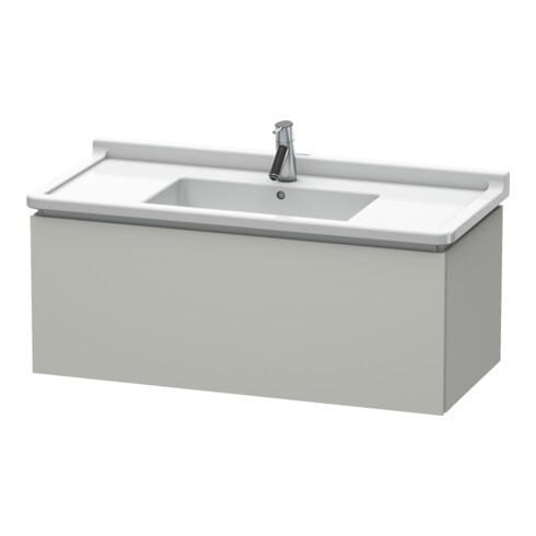 Duravit Meuble sous lavabo L-Cube 102x46,9 cm, béton gris, 1 tiroir, suspendu