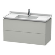 Duravit Meuble sous-lavabo L-Cube 102x46,9 cm, béton gris, 2 tiroirs, suspendu-1