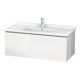 Duravit Meuble sous lavabo L-Cube 102x46,9 cm, blanc brillant, 1 tiroir, suspendu