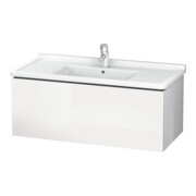 Duravit Meuble sous lavabo L-Cube 102x46,9 cm, blanc brillant, 1 tiroir, suspendu-3