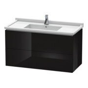 Duravit Meuble sous-lavabo L-Cube 102x46,9 cm, blanc brillant, 2 tiroirs, suspendu-1