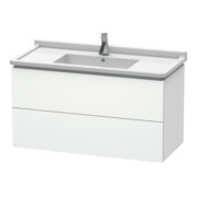 Duravit Meuble sous lavabo L-Cube 102x46,9 cm, blanc mat, 2 tiroirs, suspendu-1