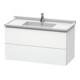 Duravit Meuble sous-lavabo L-Cube 102x46,9 cm, blanc mat, 2 tiroirs, suspendu-1