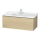 Duravit Meuble sous-lavabo L-Cube 102x46,9 cm, chêne moyen, 1 tiroir, suspendu-1