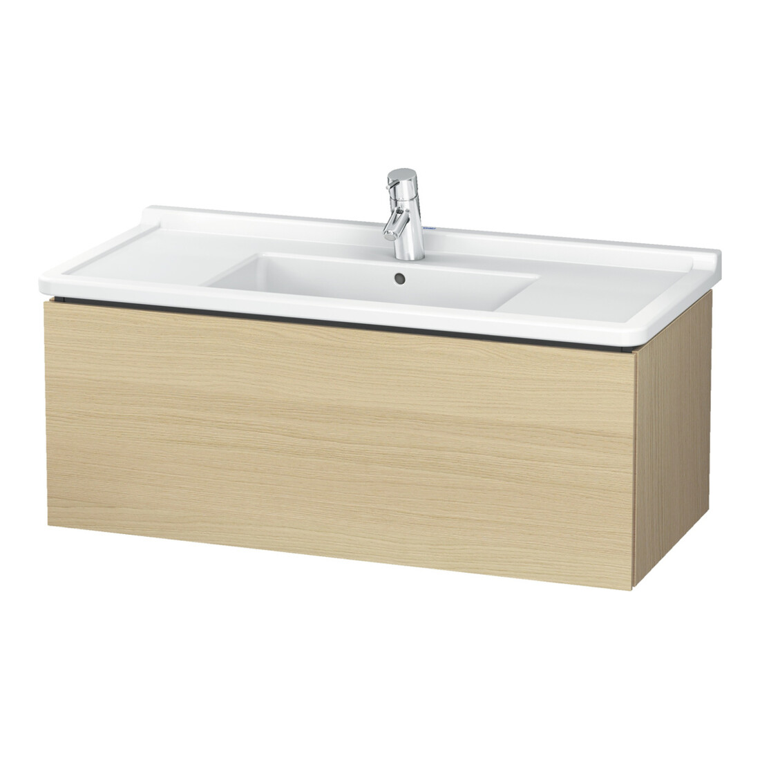 Duravit Meuble sous-lavabo L-Cube 102x46,9 cm, chêne moyen, 1 tiroir, suspendu