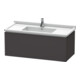 Duravit Meuble sous lavabo L-Cube 102x46,9 cm, graphite mat, 1 tiroir, suspendu-1