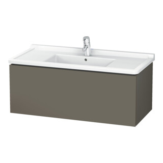 Duravit Meuble sous-lavabo L-Cube 102x46,9 cm, gris mat, 1 tiroir, suspendu