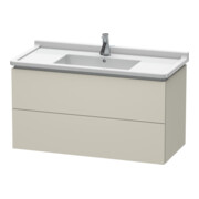 Duravit Meuble sous lavabo L-Cube 102x46,9 cm, tau mat, 2 tiroirs, suspendu
