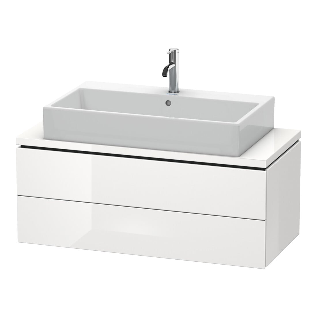 Duravit Meuble sous-lavabo L-Cube 102x47,7 cm, blanc œuf, 2 tiroirs