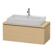 Duravit Meuble sous lavabo L-Cube 102x47,7 cm, chêne naturel, 1 tiroir, avec console