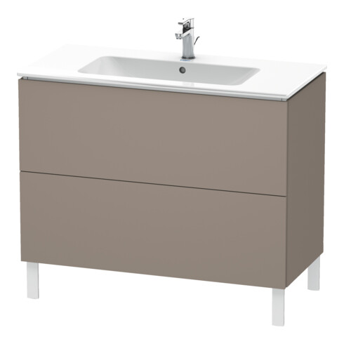 Duravit Meuble sous-lavabo L-Cube 102x48,1 cm, bas, 2 tiroirs, sur pied