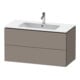 Duravit Meuble sous-lavabo L-Cube 102x48,1 cm, bas, 2 tiroirs, suspendu