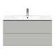 Duravit Meuble sous-lavabo L-Cube 102x48,1 cm, béton gris, 2 tiroirs, suspendu