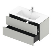 Duravit Meuble sous-lavabo L-Cube 102x48,1 cm, béton gris, 2 tiroirs, suspendu-2