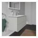Duravit Meuble sous-lavabo L-Cube 102x48,1 cm, béton gris, 2 tiroirs, suspendu