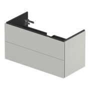 Duravit Meuble sous-lavabo L-Cube 102x48,1 cm, béton gris, 2 tiroirs, suspendu-4