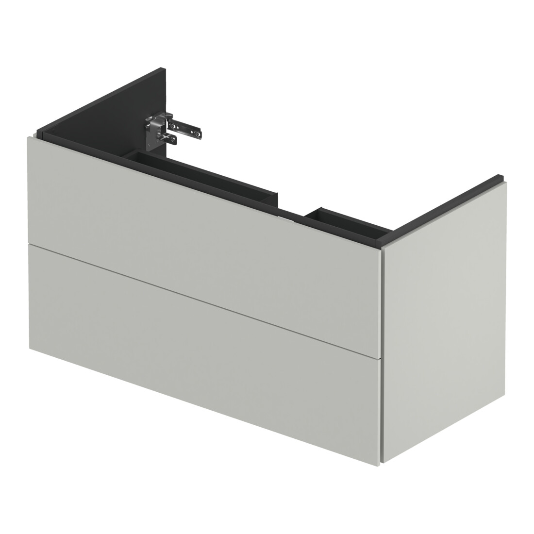 Duravit Meuble sous-lavabo L-Cube 102x48,1 cm, béton gris, 2 tiroirs, suspendu