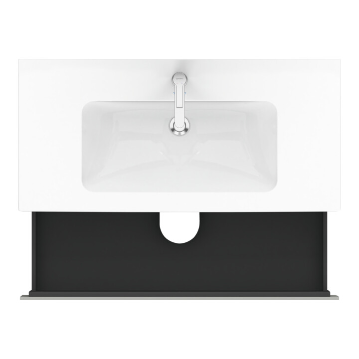 Duravit Meuble sous-lavabo L-Cube 102x48,1 cm, béton gris, 2 tiroirs, suspendu