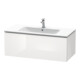 Duravit Meuble sous lavabo L-Cube 102x48,1 cm, blanc brillant, 1 tiroir, suspendu-1