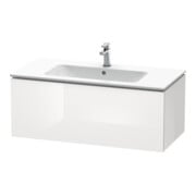 Duravit Meuble sous lavabo L-Cube 102x48,1 cm, blanc brillant, 1 tiroir, suspendu
