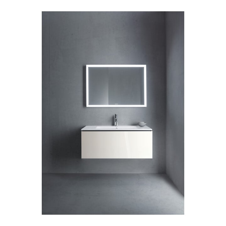 Duravit Meuble sous lavabo L-Cube 102x48,1 cm, blanc brillant, 1 tiroir, suspendu