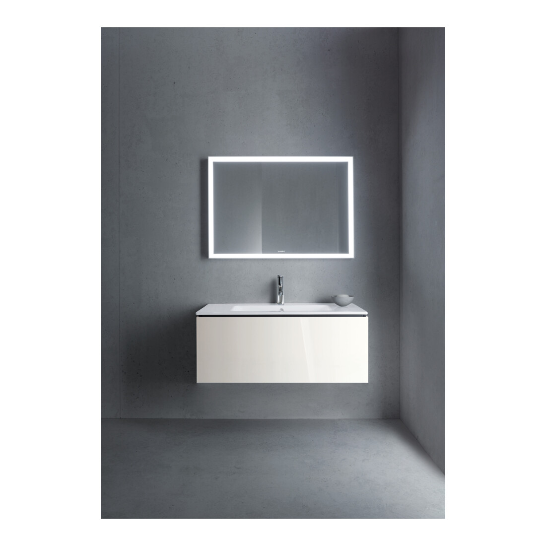 Duravit Meuble sous lavabo L-Cube 102x48,1 cm, blanc brillant, 1 tiroir, suspendu