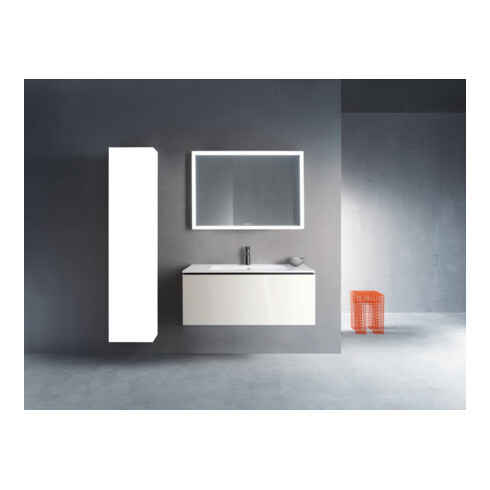 Duravit Meuble sous lavabo L-Cube 102x48,1 cm, blanc brillant, 1 tiroir, suspendu