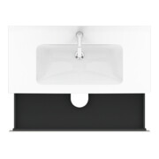 Duravit Meuble sous lavabo L-Cube 102x48,1 cm, blanc brillant, 2 tiroirs, suspendu-2