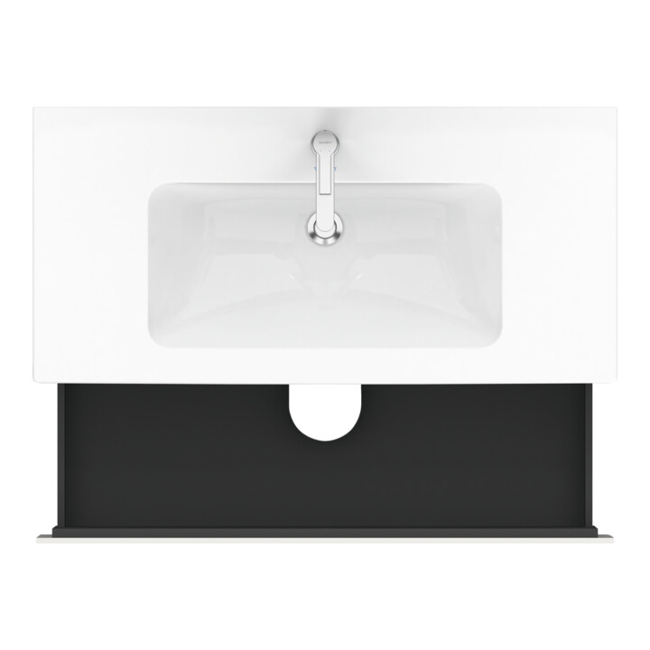 Duravit Meuble sous lavabo L-Cube 102x48,1 cm, blanc brillant, 2 tiroirs, suspendu