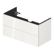 Duravit Meuble sous lavabo L-Cube 102x48,1 cm, blanc brillant, 2 tiroirs, suspendu-5