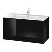 Duravit Meuble sous lavabo L-Cube 102x48,1 cm, blanc brillant, 2 tiroirs, suspendu-1
