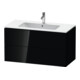 Duravit Meuble sous lavabo L-Cube 102x48,1 cm, blanc brillant, 2 tiroirs, suspendu
