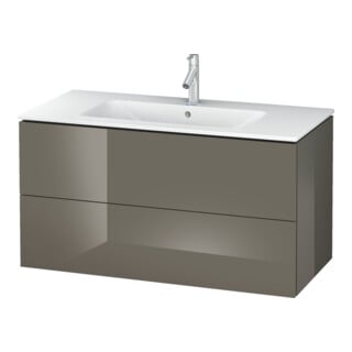 Duravit Meuble sous-lavabo L-Cube 102x48,1 cm, blanc brillant, 2 tiroirs, suspendu