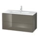 Duravit Meuble sous-lavabo L-Cube 102x48,1 cm, blanc brillant, 2 tiroirs, suspendu-1