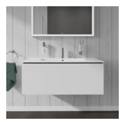 Duravit Meuble sous lavabo L-Cube 102x48,1 cm, blanc mat, 1 tiroir, suspendu-4