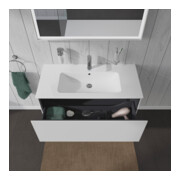 Duravit Meuble sous lavabo L-Cube 102x48,1 cm, blanc mat, 1 tiroir, suspendu-5