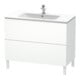 Duravit Meuble sous-lavabo L-Cube 102x48,1 cm, blanc mat, 2 tiroirs, sur pied-1