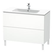Duravit Meuble sous-lavabo L-Cube 102x48,1 cm, blanc mat, 2 tiroirs, sur pied
