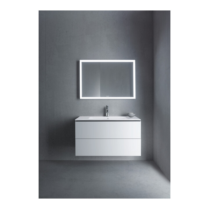 Duravit Meuble sous lavabo L-Cube 102x48,1 cm, blanc mat, 2 tiroirs, suspendu
