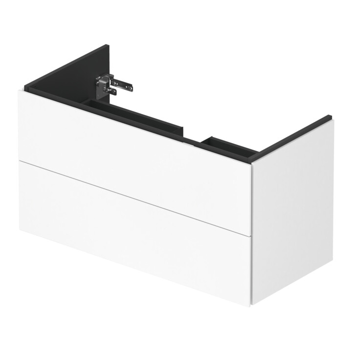 Duravit Meuble sous lavabo L-Cube 102x48,1 cm, blanc mat, 2 tiroirs, suspendu