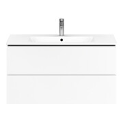 Duravit Meuble sous lavabo L-Cube 102x48,1 cm, blanc mat, 2 tiroirs, suspendu-5