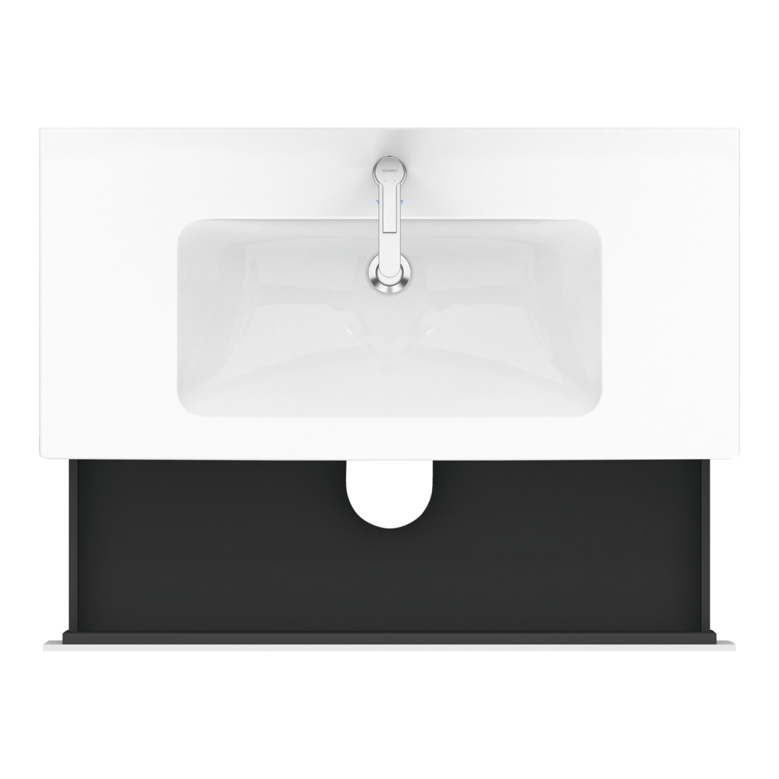 Duravit Meuble sous lavabo L-Cube 102x48,1 cm, blanc mat, 2 tiroirs, suspendu