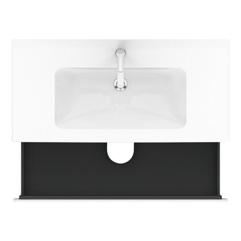 Duravit Meuble sous lavabo L-Cube 102x48,1 cm, blanc mat, 2 tiroirs, suspendu