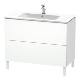 Duravit Meuble sous lavabo L-Cube 102x48,1 cm, blanc mat, 2 tiroirs, vertical