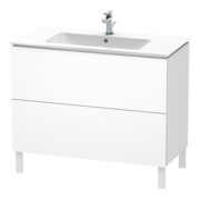 Duravit Meuble sous lavabo L-Cube 102x48,1 cm, blanc mat, 2 tiroirs, vertical
