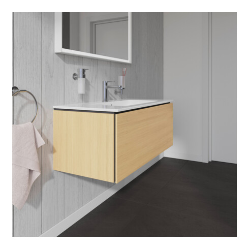 Duravit Meuble sous lavabo L-Cube 102x48,1 cm, blanc œuf, 1 tiroir, suspendu