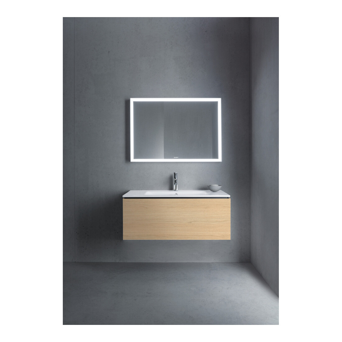 Duravit Meuble sous lavabo L-Cube 102x48,1 cm, blanc œuf, 1 tiroir, suspendu