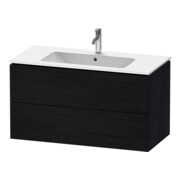Duravit Meuble sous lavabo L-Cube 102x48,1 cm, blanc œuf, 2 tiroirs, suspendu
